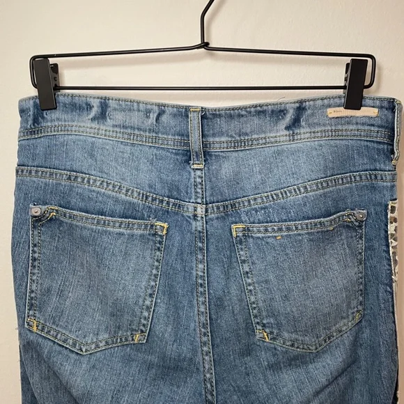 PIlcro Anthropologie Jeans Women's Size 26 Medium Wash Blue Slim Boyfriend Boho - Picture 6 of 6